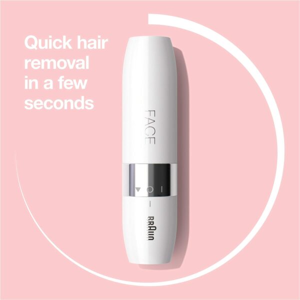 Braun FS1000, Face Mini Hair Remover with Smart Light, White - Image 6