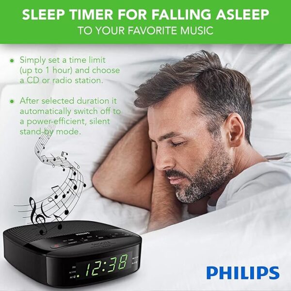 Philips Audio Philips Clock R3205/12 (Double Alarm, FM Digital Radio, - Image 5