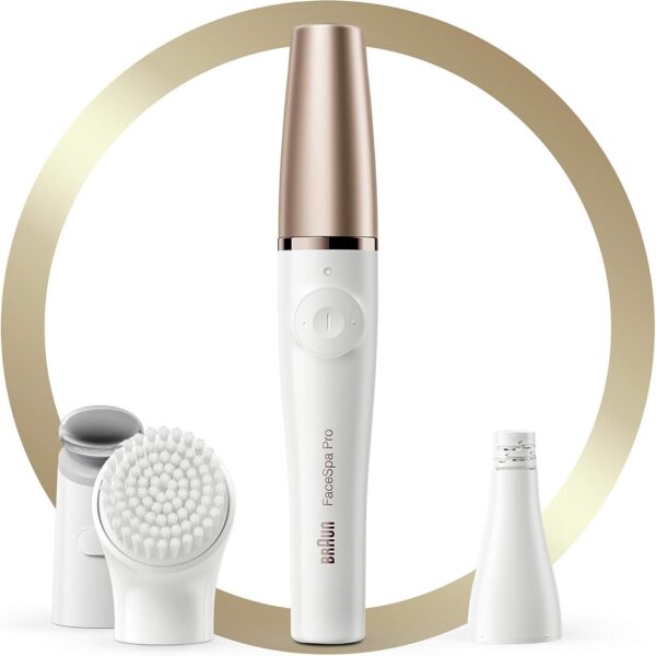 Braun Facespa Pro 911 Facial Epilator Whitebronze With 3 Extras - Image 2