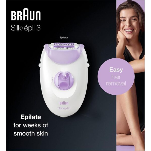 Braun Silk-épil 3 3-170, Epilator for Long-Lasting Hair Removal, - Image 2