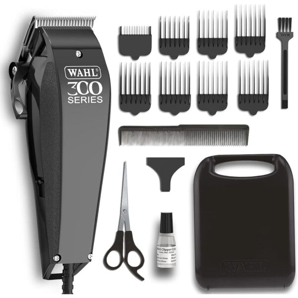 Wahl Home Pro 300 Series Hair Cutting Kit, Corded Hair Clipper Kit For Mens Grooming, 8 Comb Attachments, Self Sharpening Precision Blades With Taper Lever, 09247-1327 - Image 6