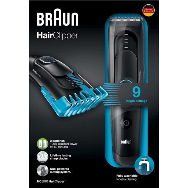 Braun HC5010 Hair Clipper, Black