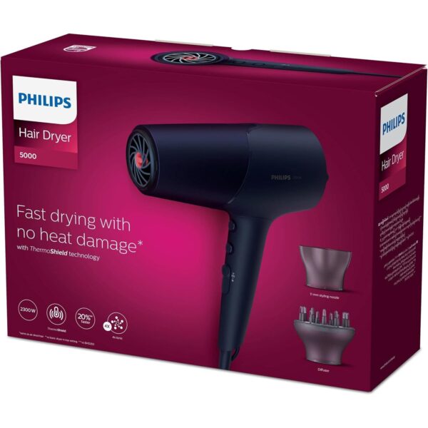 Philips 5000 Series Bhd510/03 Hair Dryer 2300 W Navy - Bhd510/03,