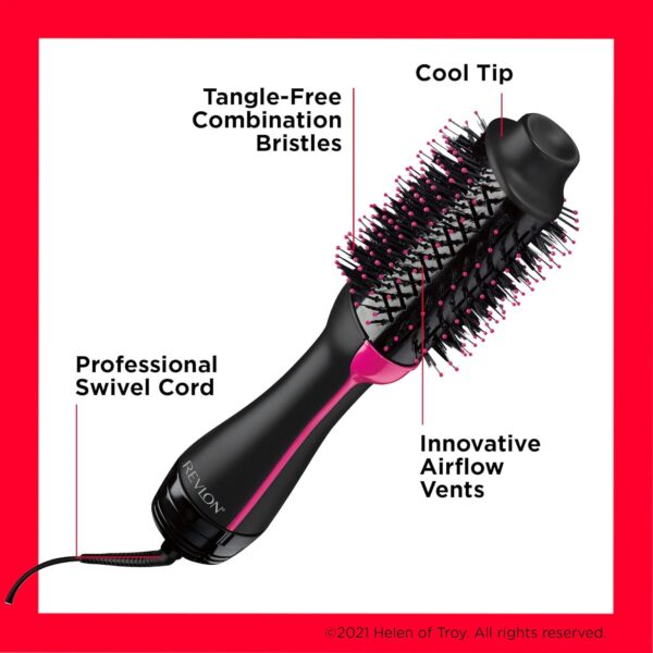 Revlon RVDR5222 One Step Hair Dryer & Volumizer, 2 heat setting plus cool setting - Image 2