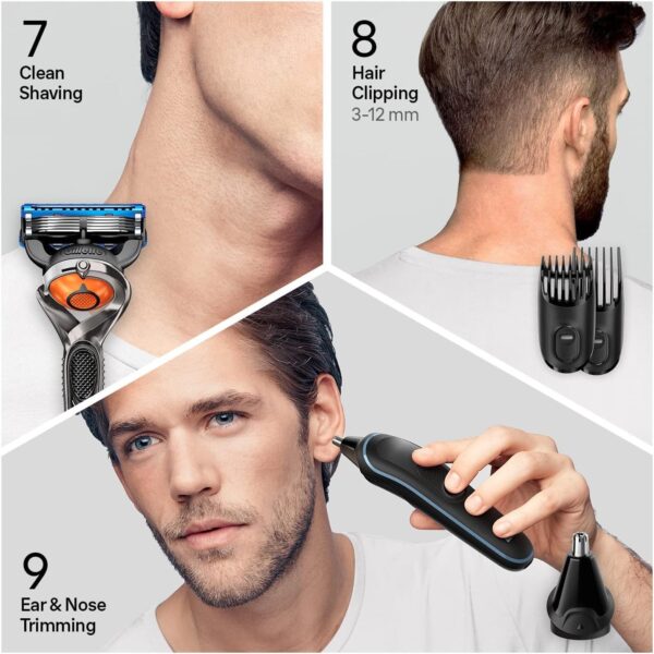 Braun Mgk 5280 9-All-In-One Beard Trimmer & Hair Clipper, - Image 4
