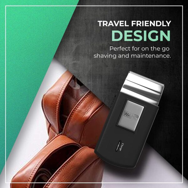 WAHL Travel Shaver, Wet & Dry Shave, 45 Minutes Cordless Runtime, Travel Friendly, 3615-1027 - Image 4