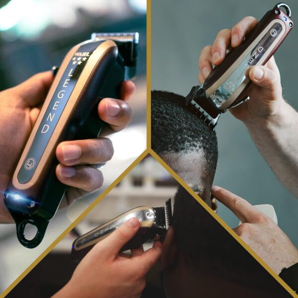 Wahl 5 Star Cordless Legend, Professional Hair Clippers, Pro Haircutting Kit, Adjustable Taper Lever, Crunch Blade, Wedge Blades, Cordless, Barbers Supplies - Image 2