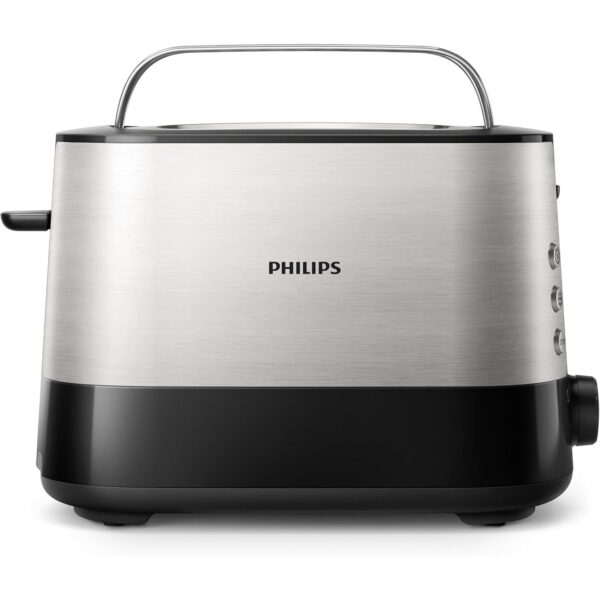 Philips Viva Collection Toaster - Wide 2 Slots, Built in Bun Warmer, Auto-off, 7 Toasting Levels - HD2637/91 - Image 5