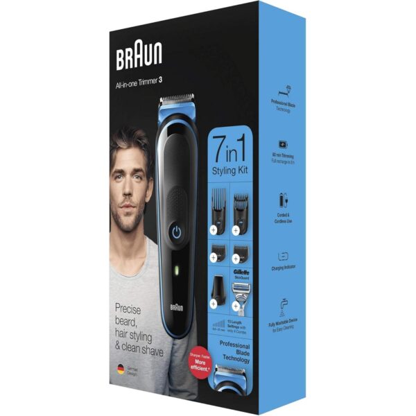 Braun All-in-One Hair Trimmer MGK3242 - 8-in-1 Grooming Kit, Rechargeable, - Image 2