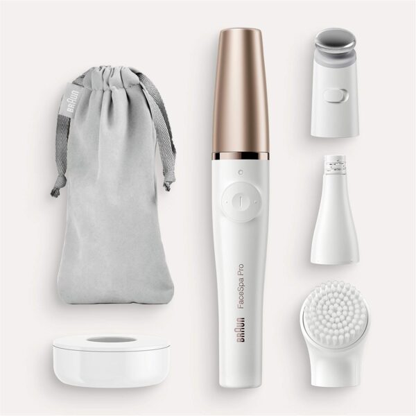 Braun Facespa Pro 911 Facial Epilator Whitebronze With 3 Extras - Image 3