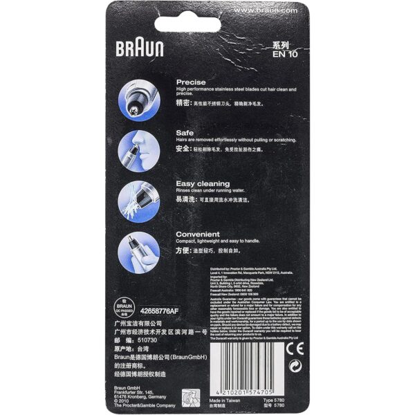 Braun Ear and Nose Trimmer, EN10, Silver - Image 2