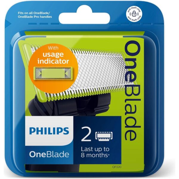 Philips One Blade Replaceable Blade for QP2520/QP6505 Lime Green/Charcoal Grey - QP220/50