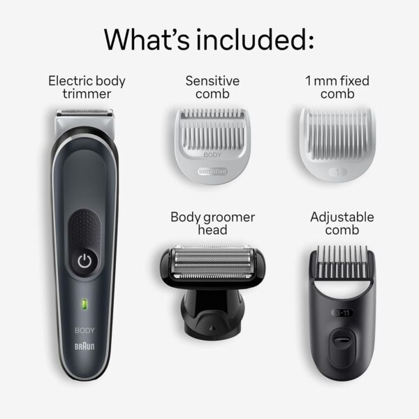 Braun Body Groomer Series 5 5360, Body Groomer for Men, for Chest, - Image 7