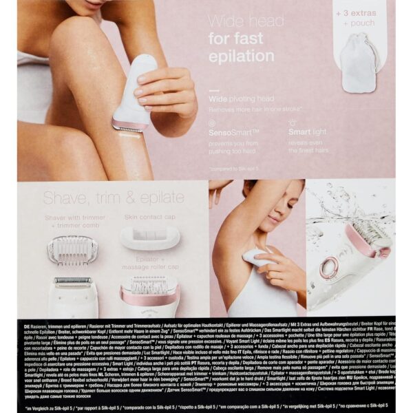 Braun Silk-épil 9 9-720, Epilator for Long-Lasting Hair Removal, - Image 4
