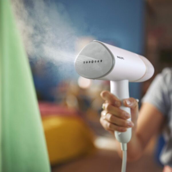 Philips Handheld Steamer 3000 Series, Compact and Foldable, Ready to Use in ˜30 Seconds, No Ironing Board Needed, 1000W, up to 20g/min, STH3020/16, White - Image 2