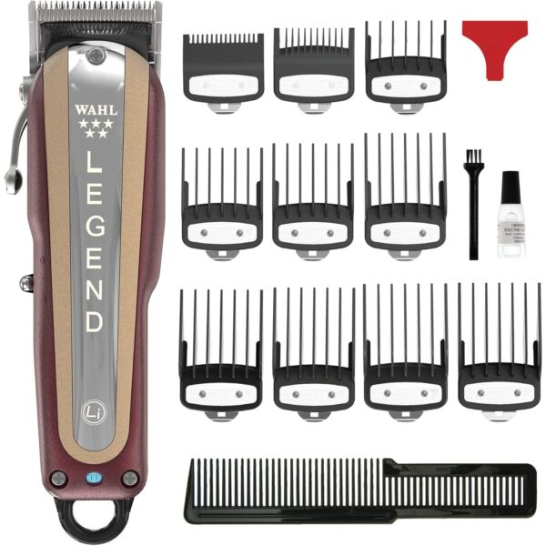 Wahl 5 Star Cordless Legend, Professional Hair Clippers, Pro Haircutting Kit, Adjustable Taper Lever, Crunch Blade, Wedge Blades, Cordless, Barbers Supplies - Image 7
