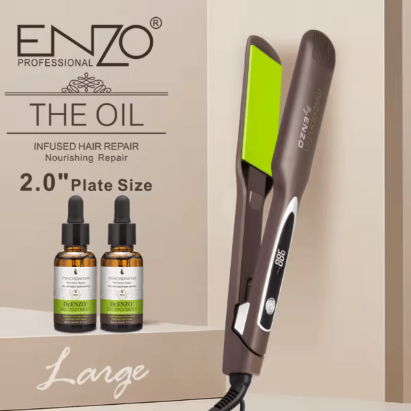 ENZO EN-3991L Professional Ceramic Hair Straightener –Intl Version - Image 2