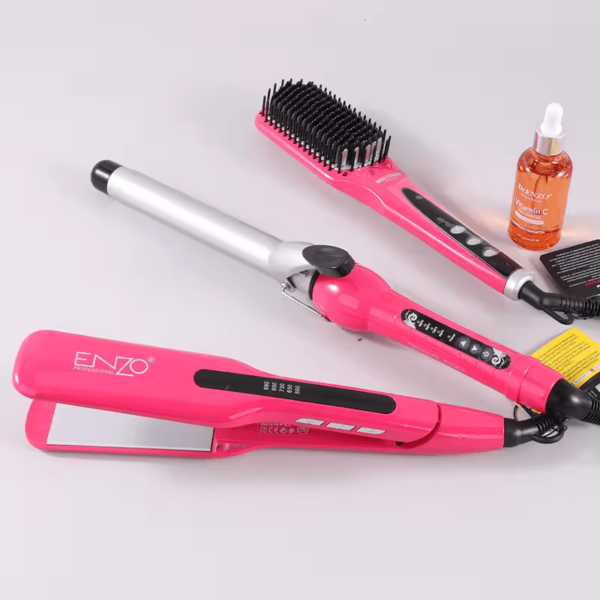 ENZO EN-3955W 3-in-1 Platinum Collection Hair Styling kit Combo Pack -Intl Version - Image 4