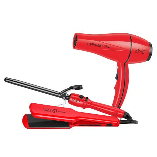 ENZO EN-6309 3-in-1 Hair Dryer, Straightener, Curler Combo Pack - Intl Version - Image 5