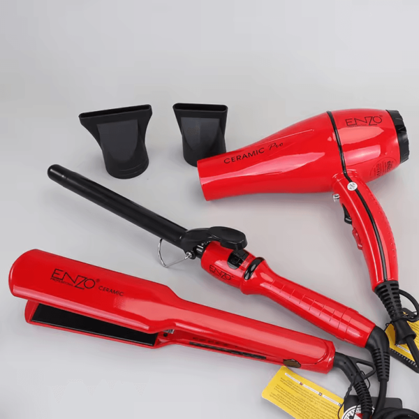 ENZO EN-6309 3-in-1 Hair Dryer, Straightener, Curler Combo Pack - Intl Version - Image 6