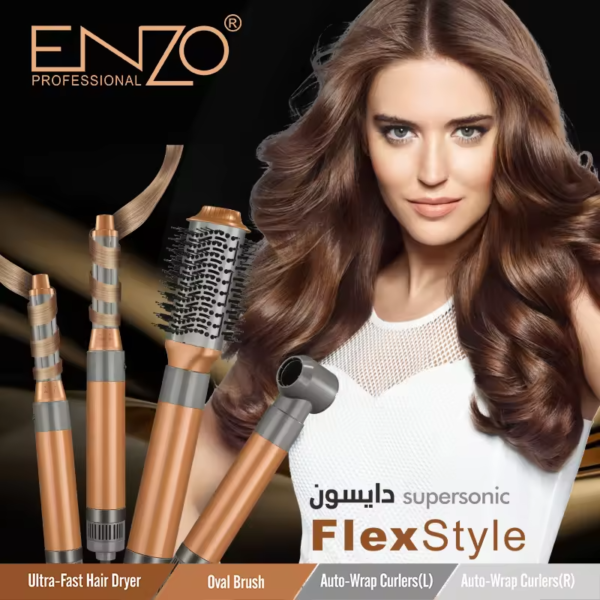 EN-4131 Professional Hair Dryer with Ionic Technology - 2200W - International Version - Image 3