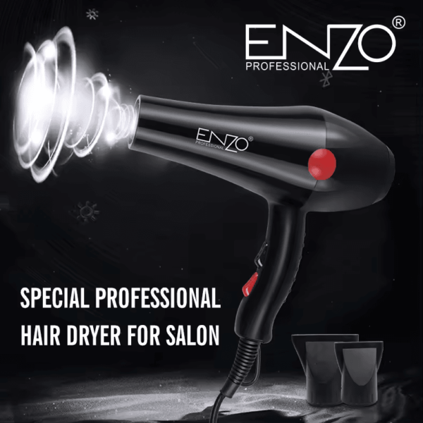 ENZO EN-6114 Professional Hair Dryer – 2200W-Intl Version - Image 3