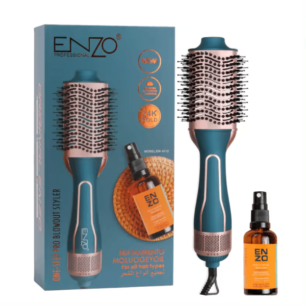 ENZO EN-4112 ENZO Hot Air Hair Brush Styler – Intl Version - Image 8
