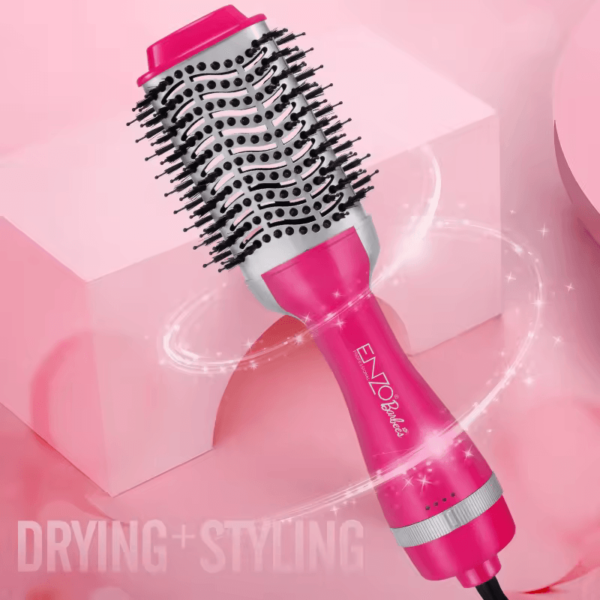ENZO EN-4118B Hot Air Brush Styler  – 2-in-1 -Intl Version - Image 3