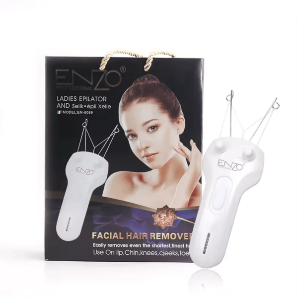 ENZO EN-6089 Electric Cotton Thread Body & Facial Hair Removal-Intl Version - Image 3