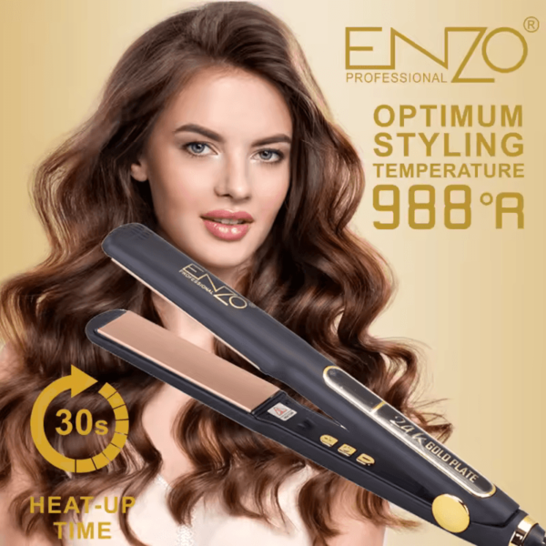 ENZO EN-5182 ENZO Professional Ceramic Hair Iron Straightener - Intl Version - Image 2