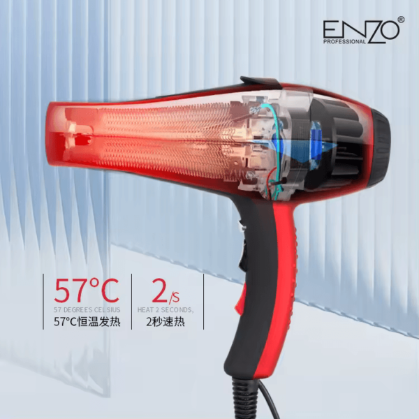ENZO EN-6109 2000 W Professional Hair Dryer-Intl Version - Image 6