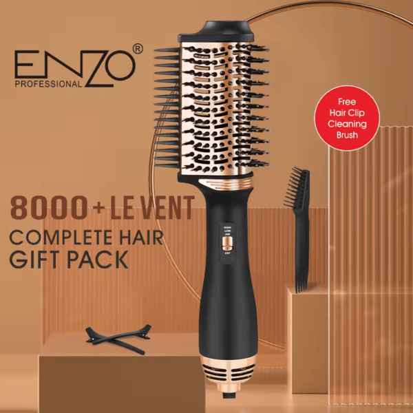 ENZO EN-4130  Hot Air Brush Styler  2-in-1 Blow Dryer and Brush, 1200W,-Intl Version - Image 6