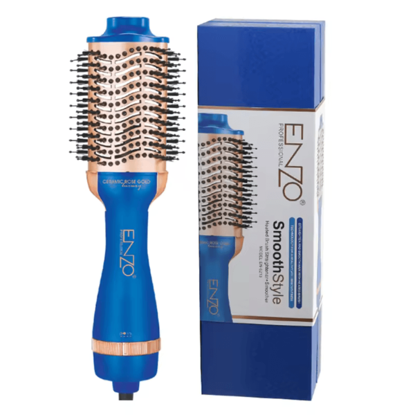 "ENZO EN-6213  Electric Ion Hot Air Brush – 2-in-1 Hair Dryer and Styler-Intl Version - Image 8