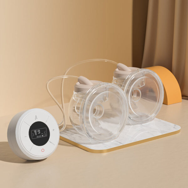 PW01 Single Electric Breast Pump With 3 Modes And 9 Suction Levels For Expressing At Home Or Outdoors 1 Pump And 1 Cup - White